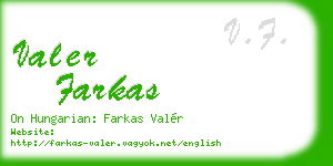 valer farkas business card